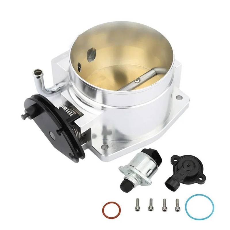 Drosselklappen Für GM Für III LS1 LS2 LS3 LS6 LS7 LSX LS Stil 4 Bolzen Ansaugkrümmer Drosselklappe 102mm/92mm Drosselklappengehäuse(92mm Silver) von Wjwftcmk