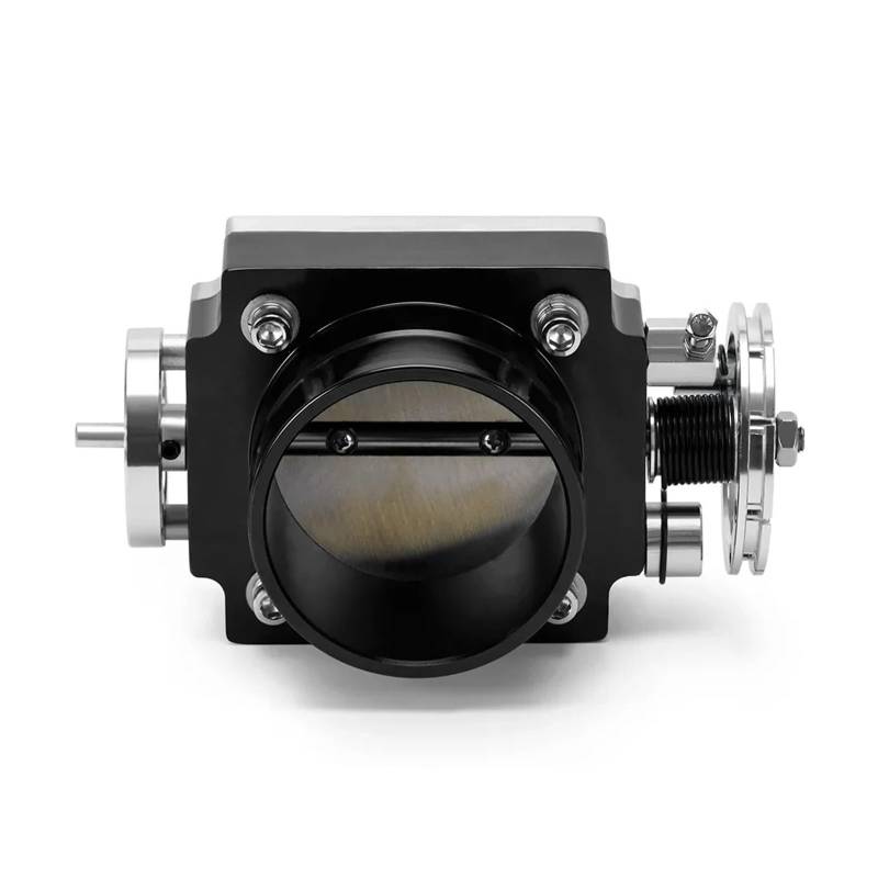 Drosselklappen UNIVERSAL-DROSSELKLAPPENGEHÄUSE 80-MM-DROSSELKLAPPENGEHÄUSE Performance-ANsaugkrümmer Billet-Aluminium HIGH Flow(Schwarz) von Wjwftcmk