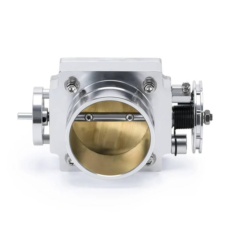 Drosselklappen UNIVERSAL-DROSSELKLAPPENGEHÄUSE 80-MM-DROSSELKLAPPENGEHÄUSE Performance-ANsaugkrümmer Billet-Aluminium HIGH Flow(Silber) von Wjwftcmk