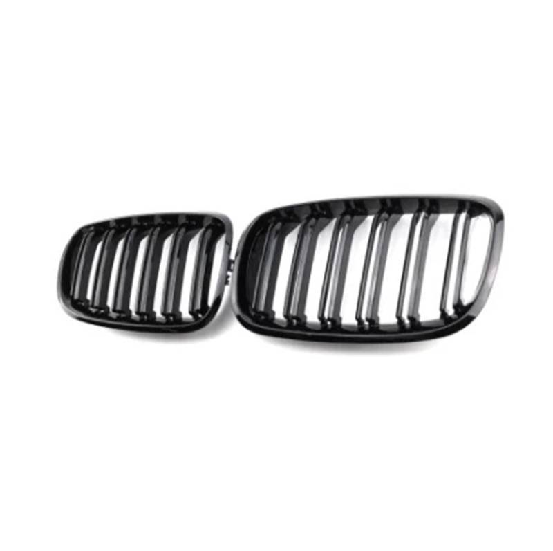 Front Kühlergrille 1 Paar Frontgrills Für X5/X6 E70 E71 2008–2014 Glänzend-Mattschwarz Nierengrill Aus Kohlefaser Ersatz-Frontstoßstangengitter(1 Pair Gloss Black) von Wjwftcmk