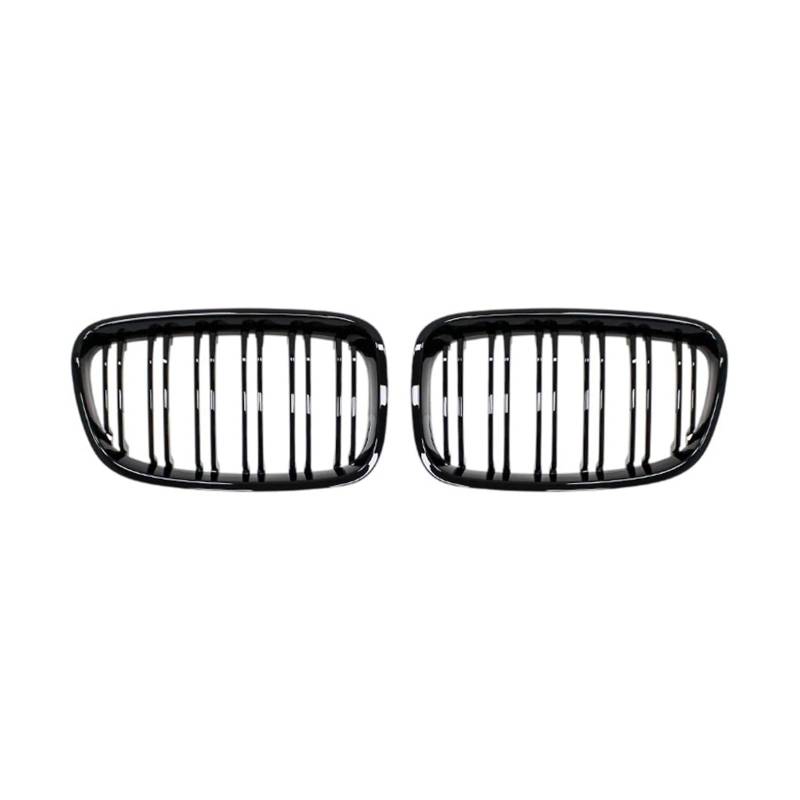 Front Kühlergrille Auto Frontstoßstange Nierengrill Racing Grills Für 1 Series F20 F21 2011-2014 Ersatz Doppellamellen Glanz Schwarz Gitter(Gloss Black) von Wjwftcmk