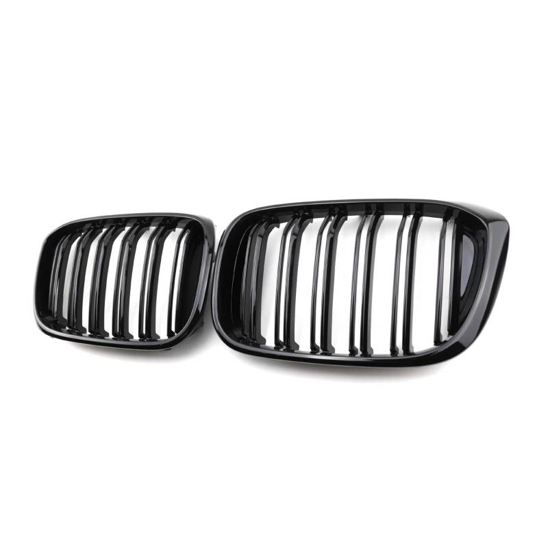 Front Kühlergrille Auto-Nierengrill Für G01 X3 X3M G02 X4 Für Sport 2018-2021 Nierengrill Schwarz Doppellamellen-Autogrill-Zubehör von Wjwftcmk