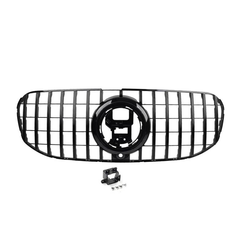 Front Kühlergrille Auto Vorderen Stoßfänger Kühler Haube Diamant Grille Für Benz Für GLS Klasse X167 GLS450 GLS580 2020 2021 2022 2023 2024(Schwarz) von Wjwftcmk