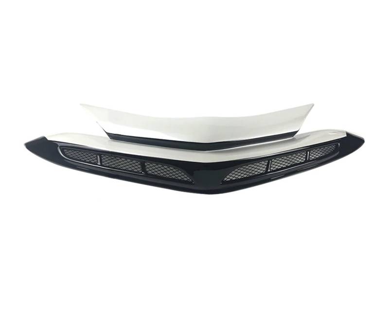 Front Kühlergrille Fronteinlass-Stoßstangengrill Renngrill Hauben-Mesh-Styling-Bodykit Für Toyota Für CHR Für C-HR 2016 2017 2018 2019 2020 2021 2022(20-22 Black-White) von Wjwftcmk