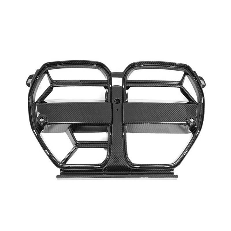 Front Kühlergrille Für 2021–2024 G80 G81 M3 G82 G83 M4 Auto-Frontstoßstangengitter Trockene Kohlefaser Für CLS-Stil Glänzendes Schwarz Haubengrill(with Acc) von Wjwftcmk