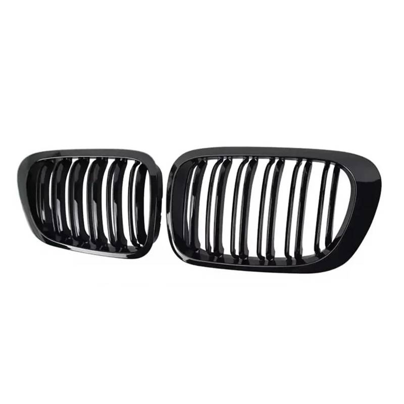 Front Kühlergrille Für 3er E46 1998-2001 4 Türen Auto Front Nierengrill 318i 320i 325i 330i Glanzschwarz Renngrill Zubehör von Wjwftcmk