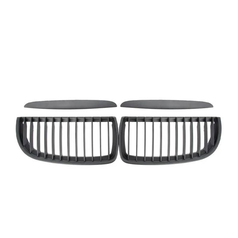 Front Kühlergrille Für 3er E90 E91 2005–2008 Mattschwarz Doppellinienstil Obere Gitter Diamanten-Stil Doppellatte Renngitter(Single-Matte Black) von Wjwftcmk