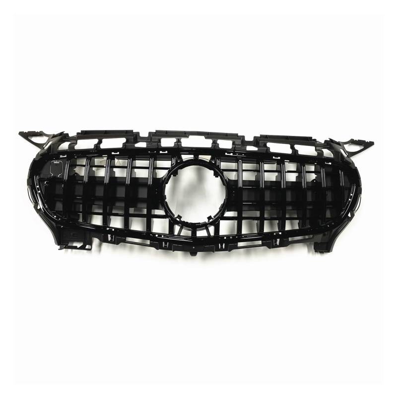 Front Kühlergrille Für Benz C190 R190 Für AMG Für GT S 2015-2016 2-türiger Kühlergrill Rennwagen Oberer Stoßfänger Haube Mesh Grid Kit(Schwarz) von Wjwftcmk