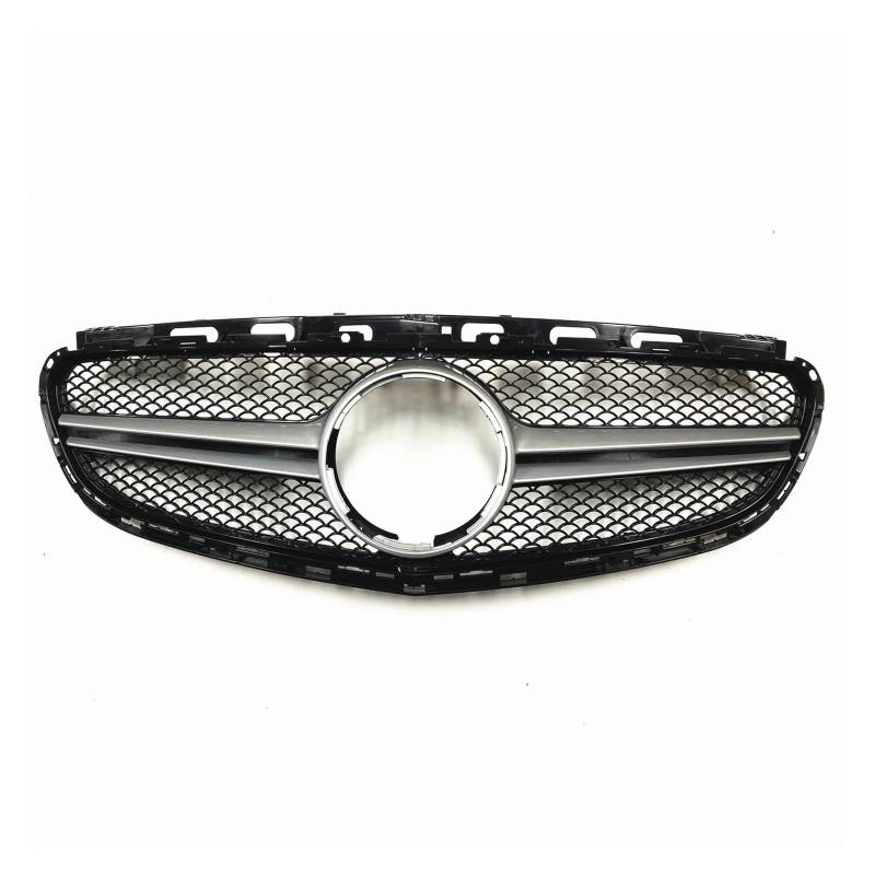 Front Kühlergrille Für Benz E-Klasse W212 2014 2015 2016 E200 E250 E300 E350 Für AMG Stil Kühlergrill Oberen Stoßfänger Haube Mesh(Silber) von Wjwftcmk