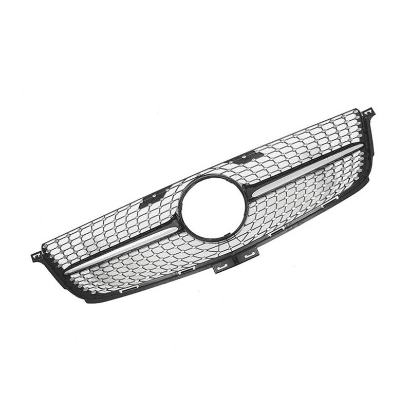 Front Kühlergrille Für Benz ML-Klasse W166 12-15 ML350 ML550 Chrom-Racing-Kühlergrill Im Diamant-Stil Für Stoßstangengitter Für GTR-Stil(Style C) von Wjwftcmk