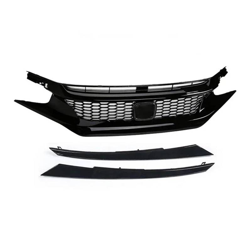 Front Kühlergrille Für Civic 10. Generation 2016 2017 2018 2019 2020 2021 Obere Stoßstangenhaube Mesh-Grills Frontstoßstangengrill Racing Grill(16-18 Type 2) von Wjwftcmk