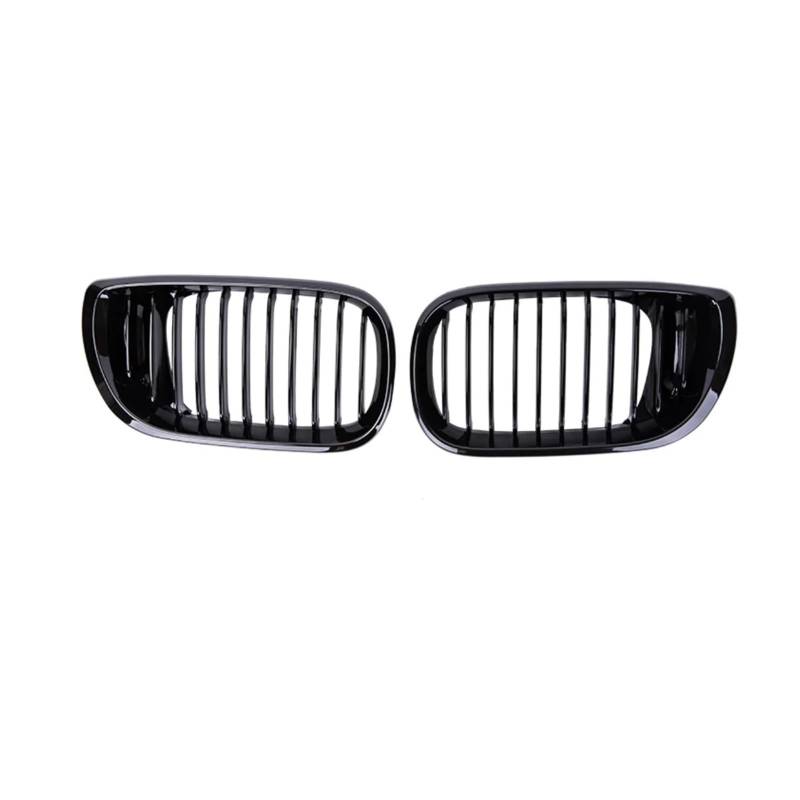 Front Kühlergrille Für E46 4-Türer 4DR 3er-Serie 320i 325i 330i 2002-2005 Frontnieren-Einzellamellengrill Glänzend Schwarzer Renngrill von Wjwftcmk