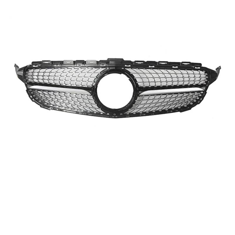 Front Kühlergrille Für GTR-Stil Frontgrill Für Benz C-Klasse W205 2015–2018 C180 C200 C300 Chrom Diamant-Stil Stoßstangengitter(Style A) von Wjwftcmk