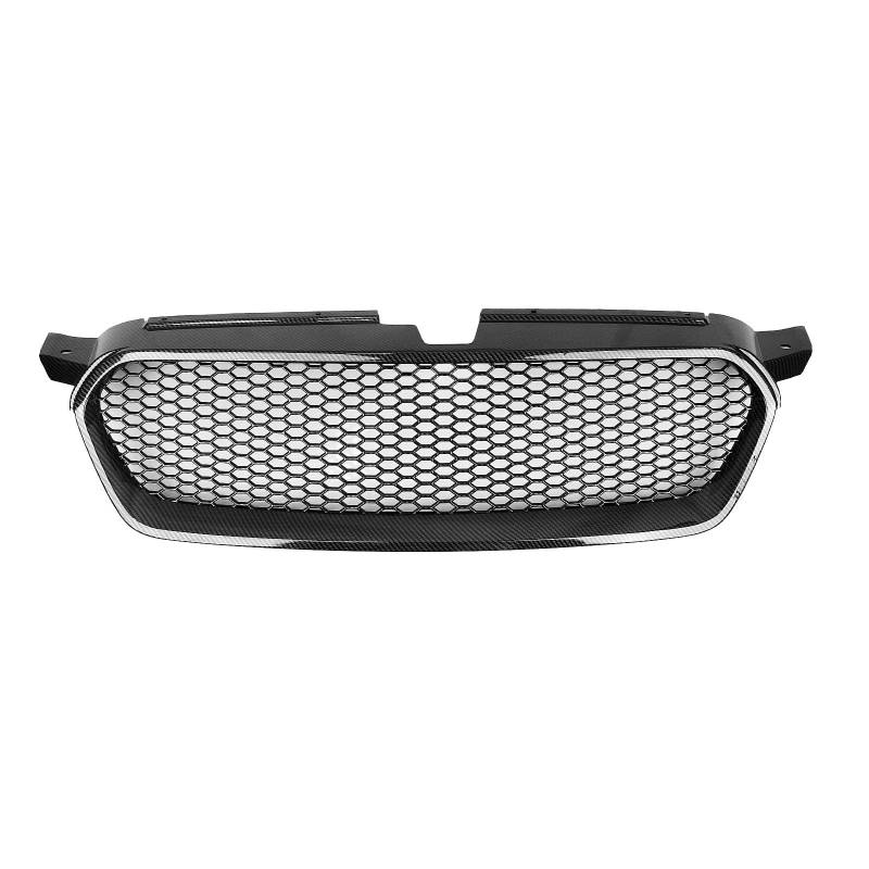 Front Kühlergrille Für Subaru Für Legacy 2008-2009 Kühlergrill Racing Grill Oberen Stoßfänger Haube Mesh Grid(Kohlefaser-Optik) von Wjwftcmk