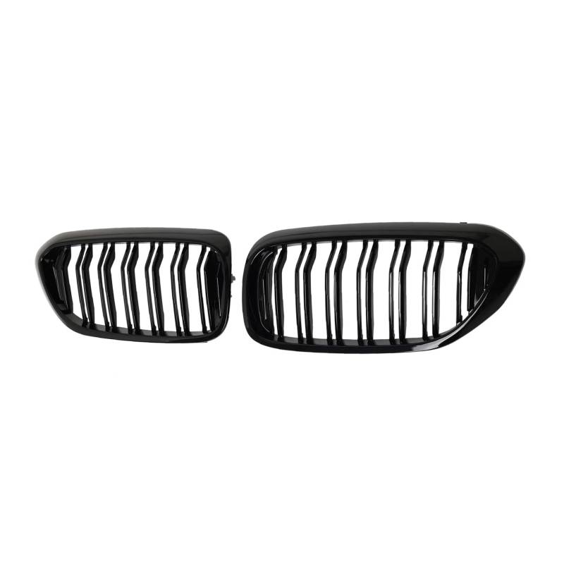 Front Kühlergrille G30 Kühlergrill Vorne Niere Kühlergrill Doppel Lamellen Glänzend Schwarz G30 Kühlergrill 2017-2020 2021-2023 Für 5 Series 530e(Gloss Black 17-20) von Wjwftcmk