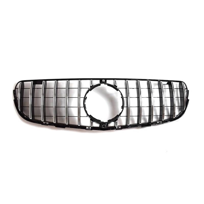 Front Kühlergrille GT Diamond Style Fronteinlass Stoßstangengrill Grill Mesh Für Benz Für GLC X253 200 220 260 300 350 2015-2018 Tuning(GT Silvery) von Wjwftcmk