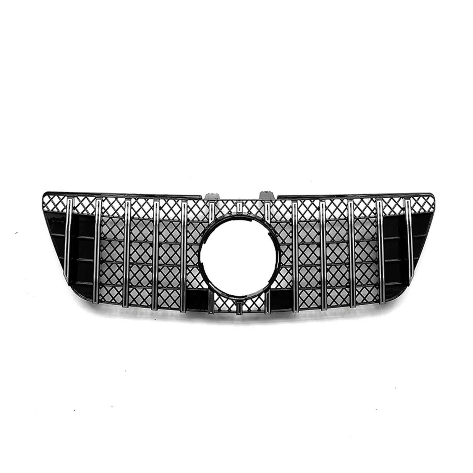 Front Kühlergrille GT Kühlergrill Grill Oberen Stoßfänger Haube Mesh Grid Für Benz ML Klasse W164 ML320 ML350 ML550 2009 2010 2011 2012(Silber) von Wjwftcmk