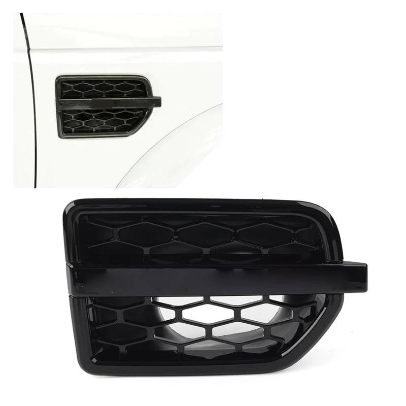 Front Kühlergrille Glänzend Schwarz Auto Kühlergrill Lufteinlass Kotflügel Entlüftungsgrill Links/rechts Für Land Für Rover LR4 2010 2011 2012 2013 2014 2015 2016(Recht) von Wjwftcmk