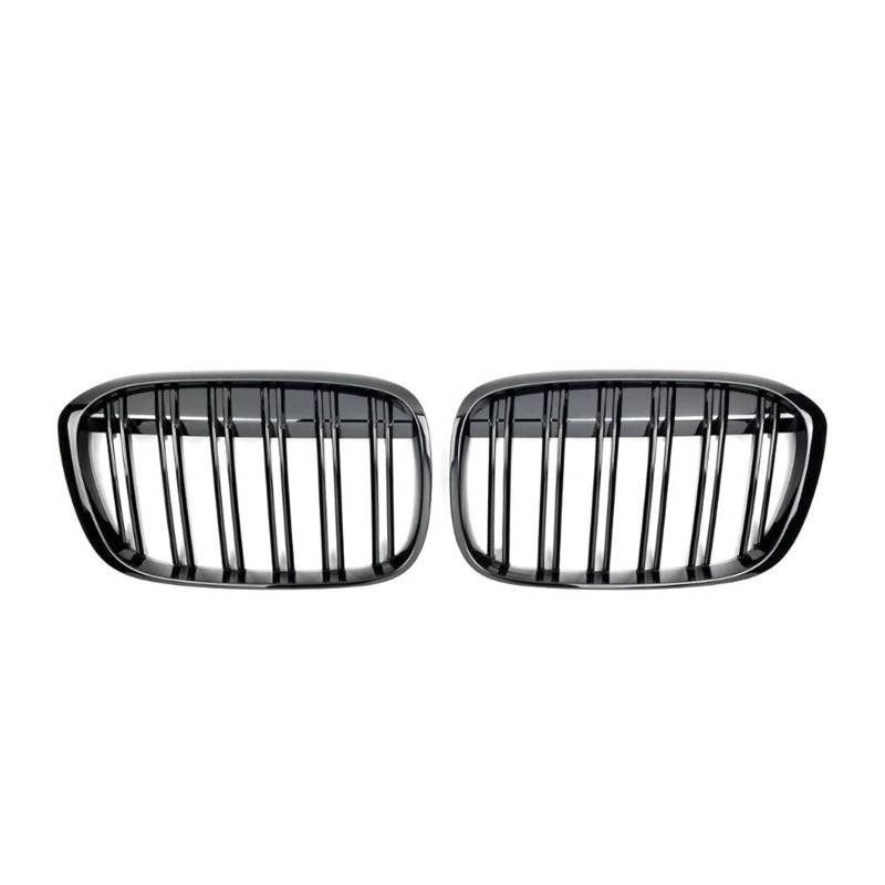 Front Kühlergrille Glänzend Schwarze Diamanten-Stil Frontstoßstangen-Nierengitter Für X1 F48 F49 2016–2019 Obere Renngitter(Double-Glossy Black) von Wjwftcmk