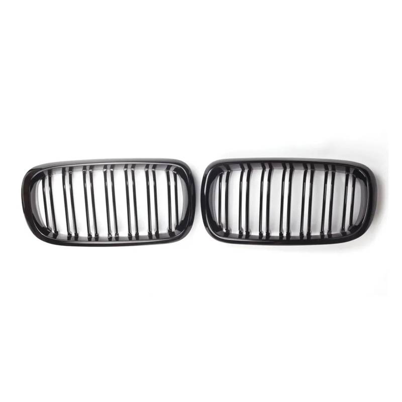 Front Kühlergrille Glänzendes Schwarz Auto-Kühlergrill 2 Lamellen Vorderer Nierengrill Für F15 F16 X5 X6 F85 F86 X5M X6M 2014 2015 2016 2017 von Wjwftcmk