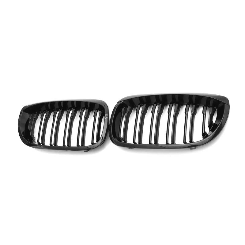 Front Kühlergrille Glänzendes Schwarz Doppellinie Auto-Frontniere Grills Renngrill Für E46 3er 2DR Coupé 2002–2005 51137064317 von Wjwftcmk