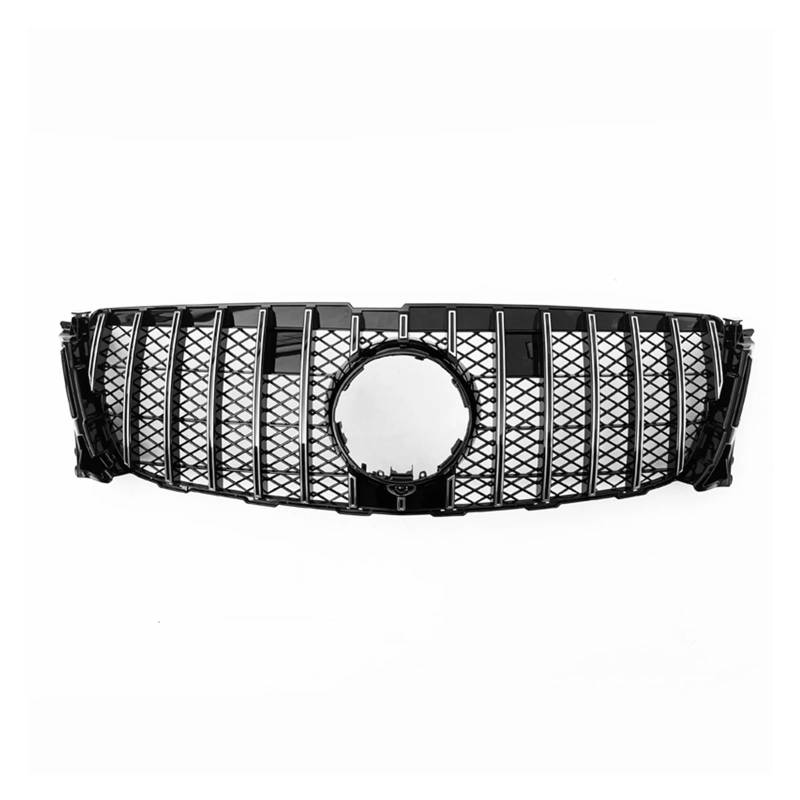 Front Kühlergrille Kühlergrill Racing Grill Für Benz GL Klasse X166 GL320 GL350 GL400 GL450 2013-2015 GT Stil Oberen Stoßfänger Haube Mesh Grid(Silber) von Wjwftcmk