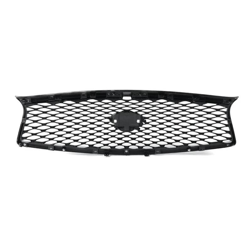 Front Kühlergrille Kühlergrill Racing Grills Für Infiniti Q50 Q50S 2014 2015 2016 2017 Alle Modelle Glänzend Schwarz Oberen Stoßfänger Haube Mesh Grid von Wjwftcmk