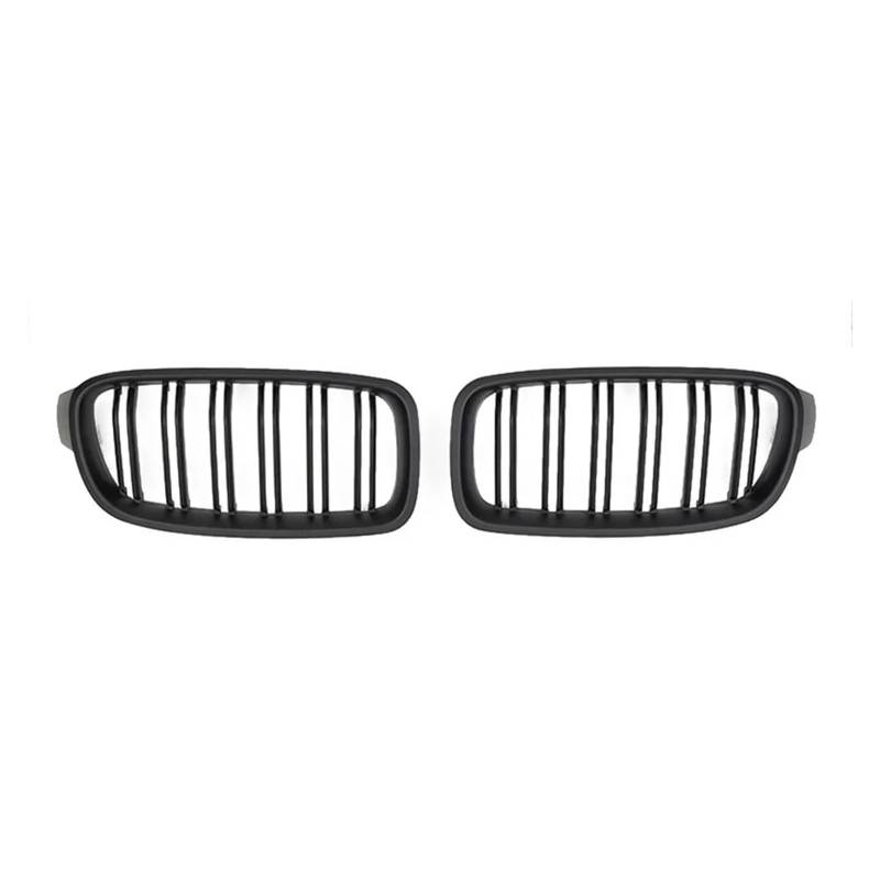 Front Kühlergrille M3 Frontstoßstange Nierengrill Diamant Chrom Kühlergrillabdeckung Für 3er F30 F31 F35 2012-2019 320i 325i(Matt-schwarz) von Wjwftcmk