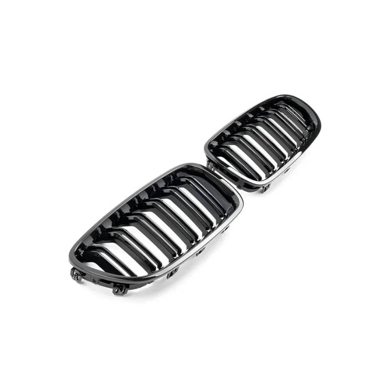 Front Kühlergrille M5 Style Frontgrill Für 5er F10 F11 Schwarzer Doppellamellen-Nierengrill 520 535 530i 2010-2017(Glossy Black) von Wjwftcmk