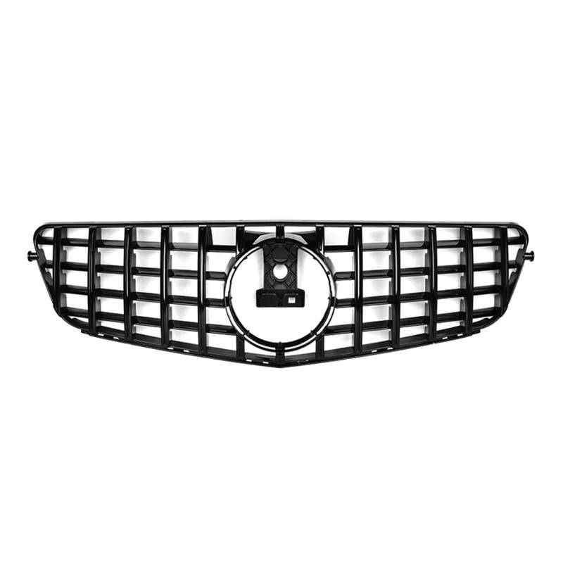 Front Kühlergrille Schwarz Glänzend Für GTR Style Frontgrill Für Benz C-Klasse W204 2008–2014 C180 C200 C350 Chrom-Silber Raute-Kühlergrill(Style G) von Wjwftcmk
