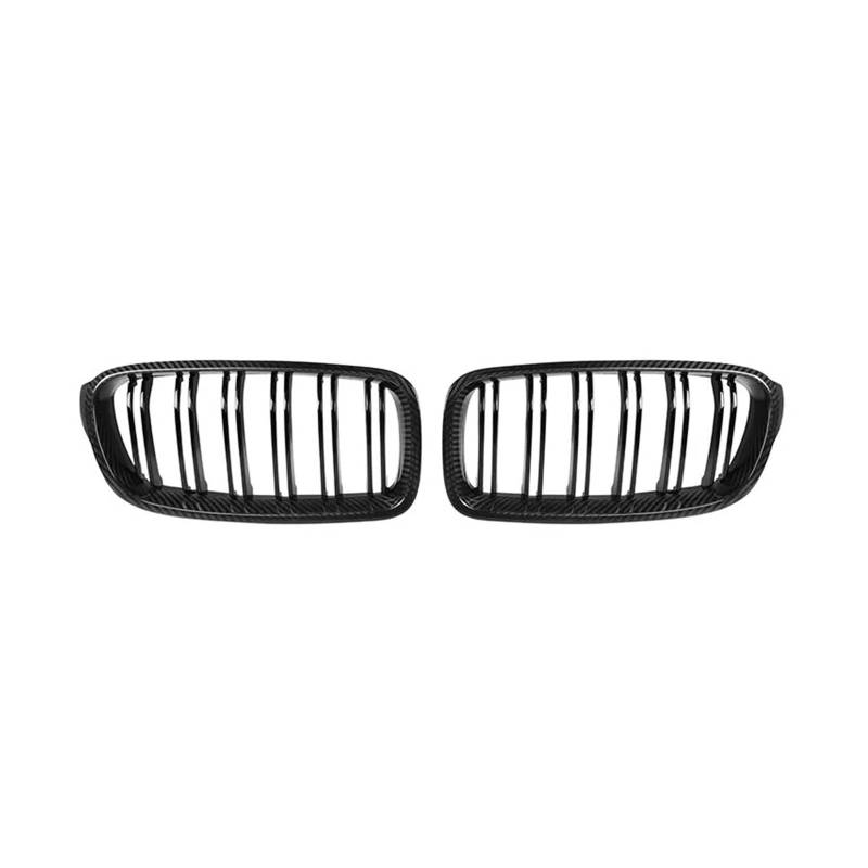 Front Kühlergrille Trockene Kohlefaser Grills Für 4er F32 F33 F36 F82 F83 M4 F80 M3 2013–2019 2Latten Vordere Stoßstange Niere Haubengitter von Wjwftcmk
