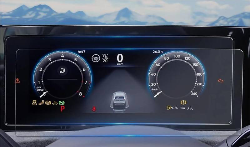 Displayschutzfolie Gehärtetes Glas Für VW Für Tiguan 3 2024 2025 10,25 Zoll Touchscreen-Dashboard-Filmschutzzubehör Navigation Displayschutz von Wnfmjqe