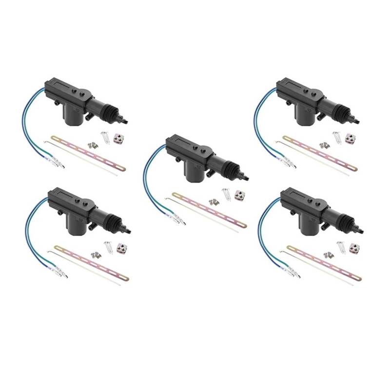Elektrische Side Glasregler Fensterheber 2-10set 12V Power Locking System Einzel Pistole Typ Kit Universal Auto Elektrische Fernbedienung Zentrale Türschloss Antrieb Auto Heavy-Duty(2Wire 5set) von Wnfmjqe