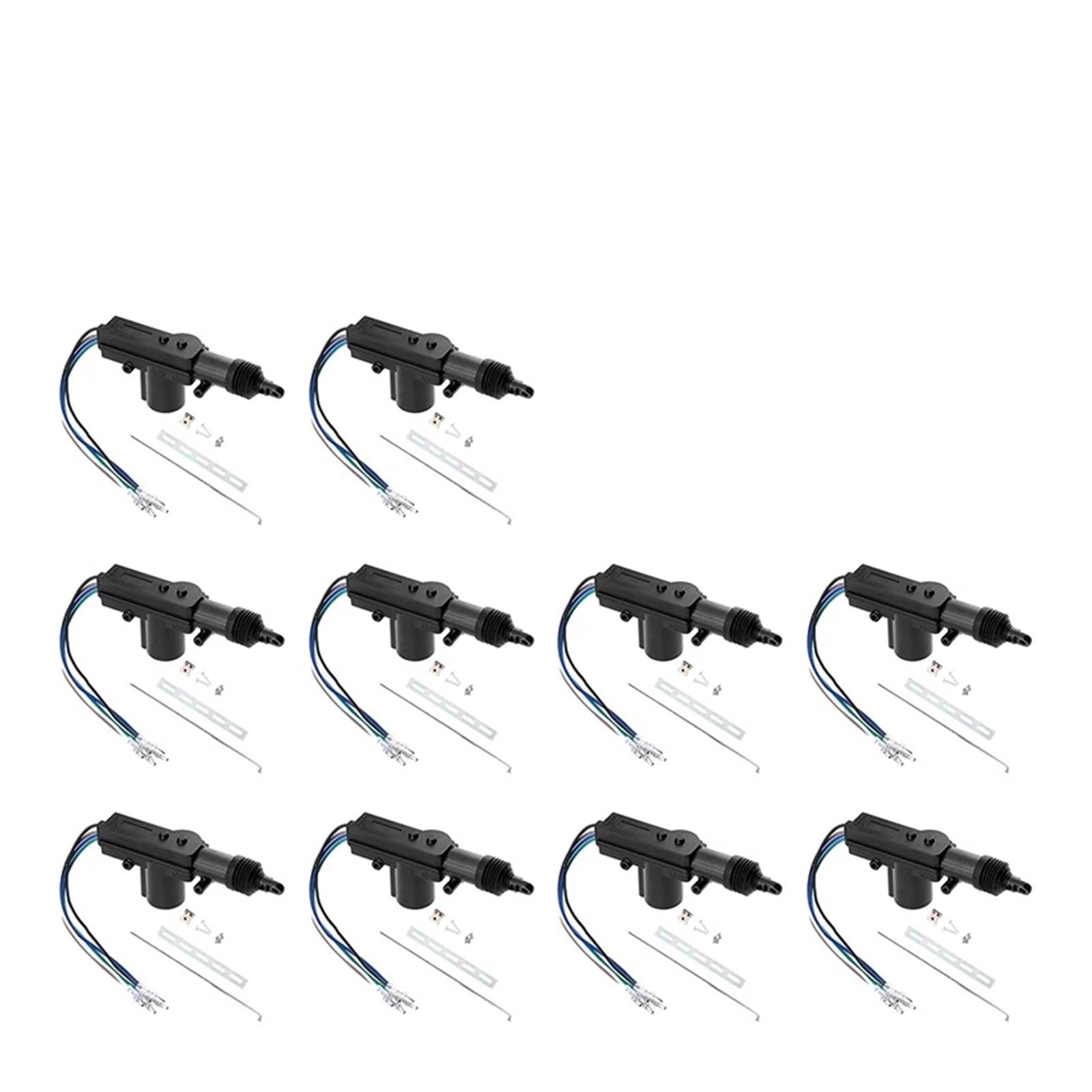 Elektrische Side Glasregler Fensterheber 2-10set 12V Power Locking System Einzel Pistole Typ Kit Universal Auto Elektrische Fernbedienung Zentrale Türschloss Antrieb Auto Heavy-Duty(5Wire 10set) von Wnfmjqe