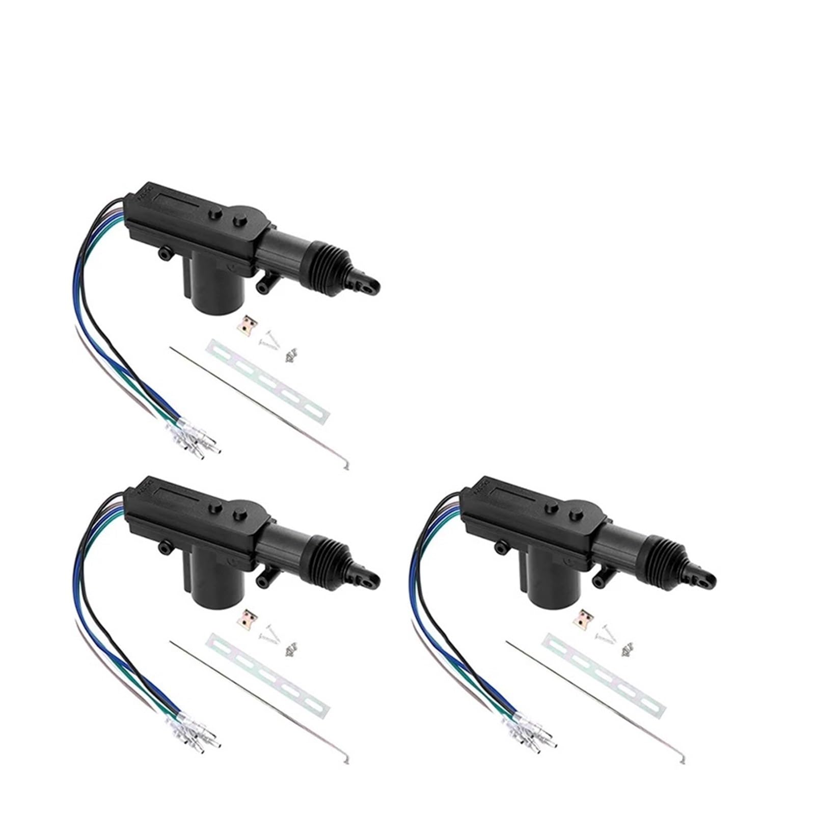 Elektrische Side Glasregler Fensterheber 2-10set 12V Power Locking System Einzel Pistole Typ Kit Universal Auto Elektrische Fernbedienung Zentrale Türschloss Antrieb Auto Heavy-Duty(5Wire 3set) von Wnfmjqe