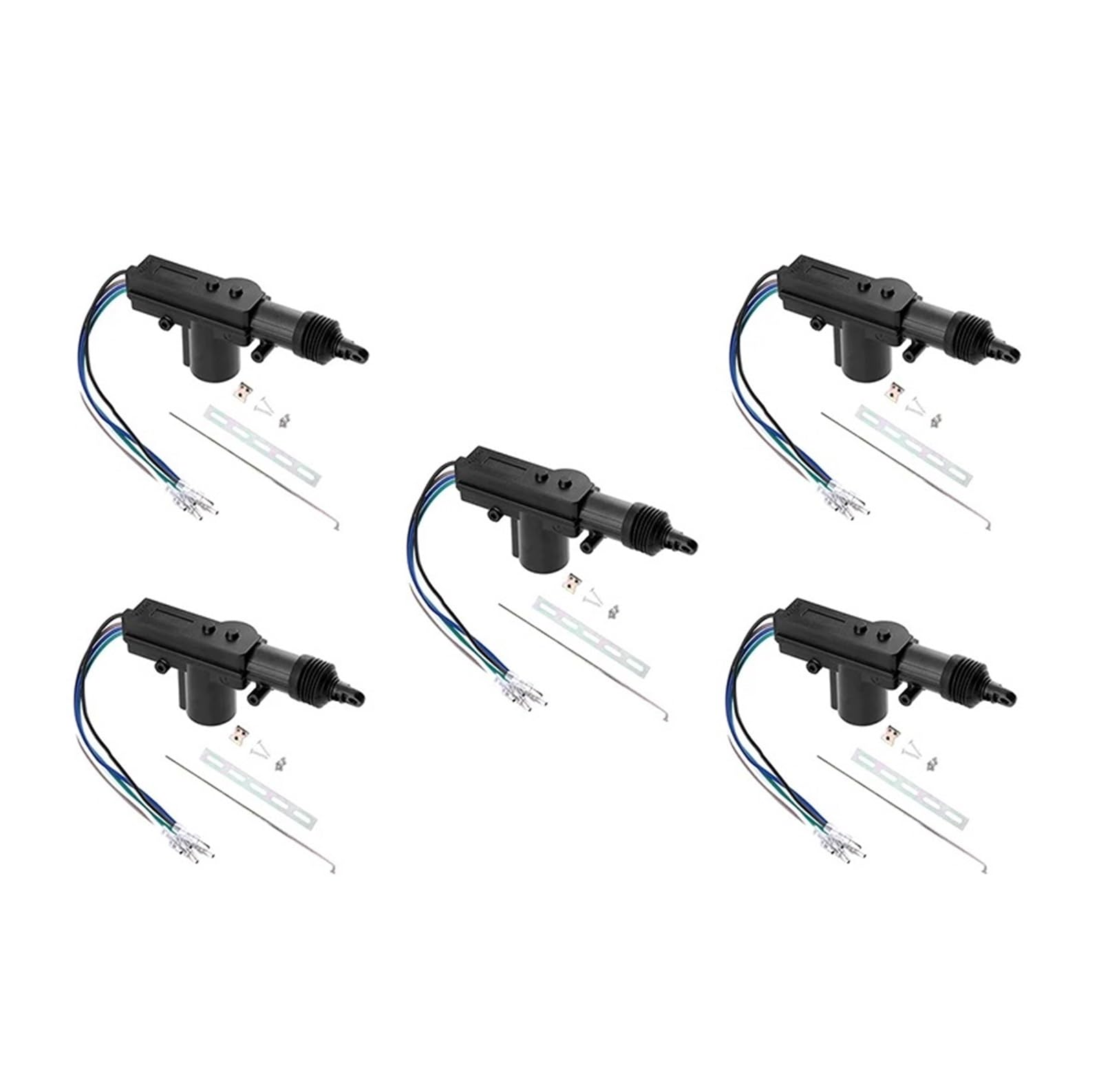 Elektrische Side Glasregler Fensterheber 2-10set 12V Power Locking System Einzel Pistole Typ Kit Universal Auto Elektrische Fernbedienung Zentrale Türschloss Antrieb Auto Heavy-Duty(5Wire 5set) von Wnfmjqe