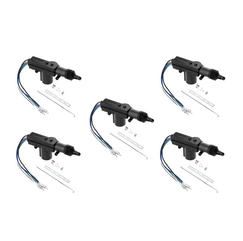 Elektrische Side Glasregler Fensterheber 2-10set 12V Power Locking System Einzel Pistole Typ Kit Universal Auto Elektrische Fernbedienung Zentrale Türschloss Antrieb Auto Heavy-Duty(5Wire 5set) von Wnfmjqe