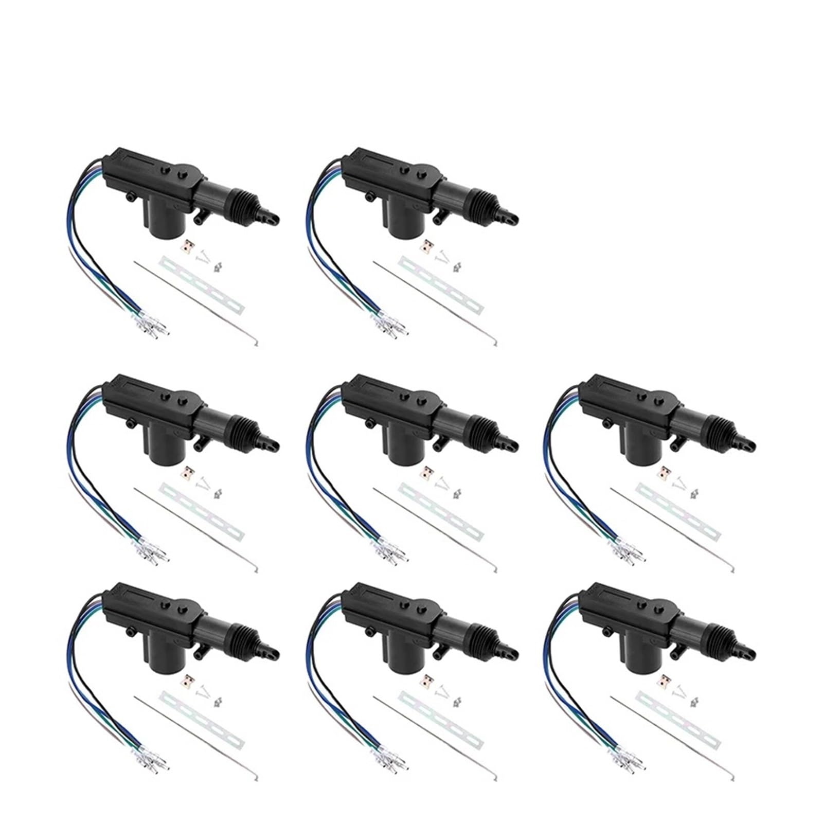 Elektrische Side Glasregler Fensterheber 2-10set 12V Power Locking System Einzel Pistole Typ Kit Universal Auto Elektrische Fernbedienung Zentrale Türschloss Antrieb Auto Heavy-Duty(5Wire 8set) von Wnfmjqe