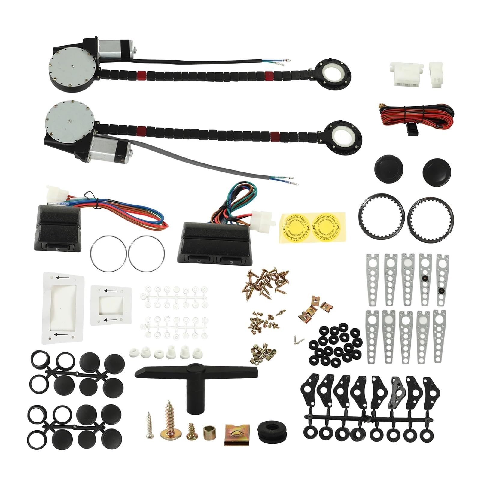 Elektrische Side Glasregler Fensterheber Universelles Fensterheber-Kit, Starker Fensterheber-Umrüstsatz, Stromkabelbaum 12 V, Präzise Aluminiumlegierung Elektrische Side Glasregler Fensterheber Universelles Fensterheber-Kit, Starker Fensterheber-Umrüstsatz, Stromkabelbaum 12 V, Präzise Aluminiumlegierung von Wnfmjqe