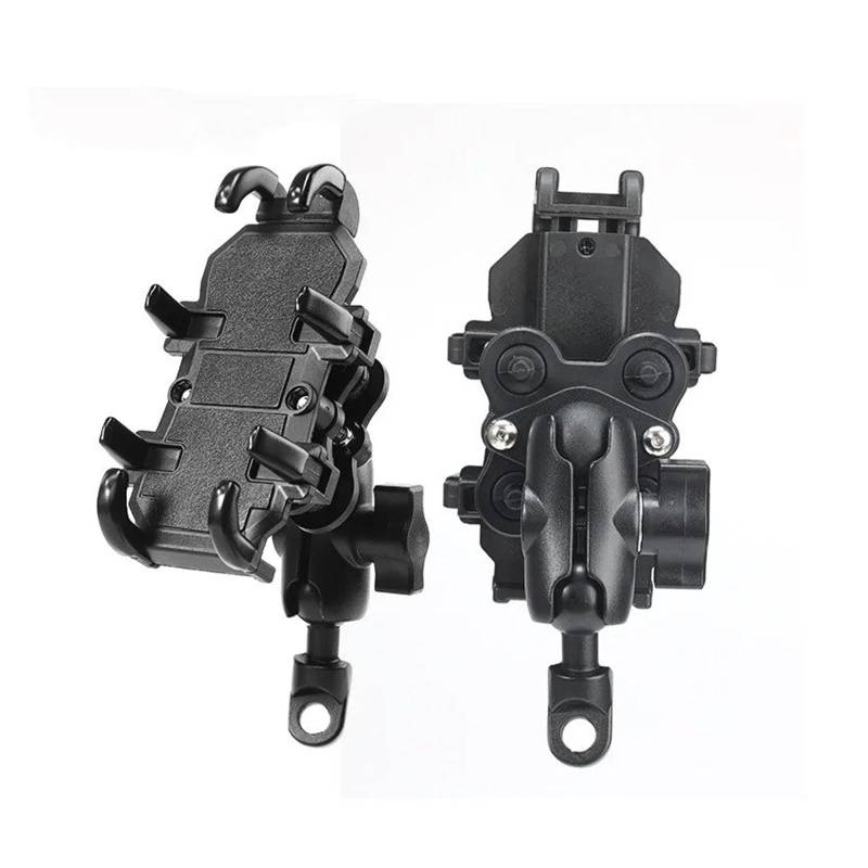 Fahrrad Reiten Navigation Halterung GPS Stoßfest Lenker Halter Universal Motorrad Bike Handy Halter Aluminium Handyhalterung Motorrad(AS) von Wnfmjqe
