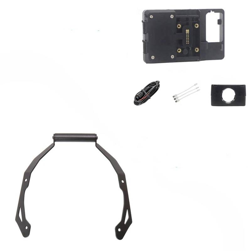 Für NC 750 X 750X NC750X 2021 Motorrad Telefon GPS Halterung Drahtlose Lade Windschutzscheibe 22mm Navigation Halterung Ständer Halter Handyhalterung Motorrad(22MM Wireless Stand) von Wnfmjqe
