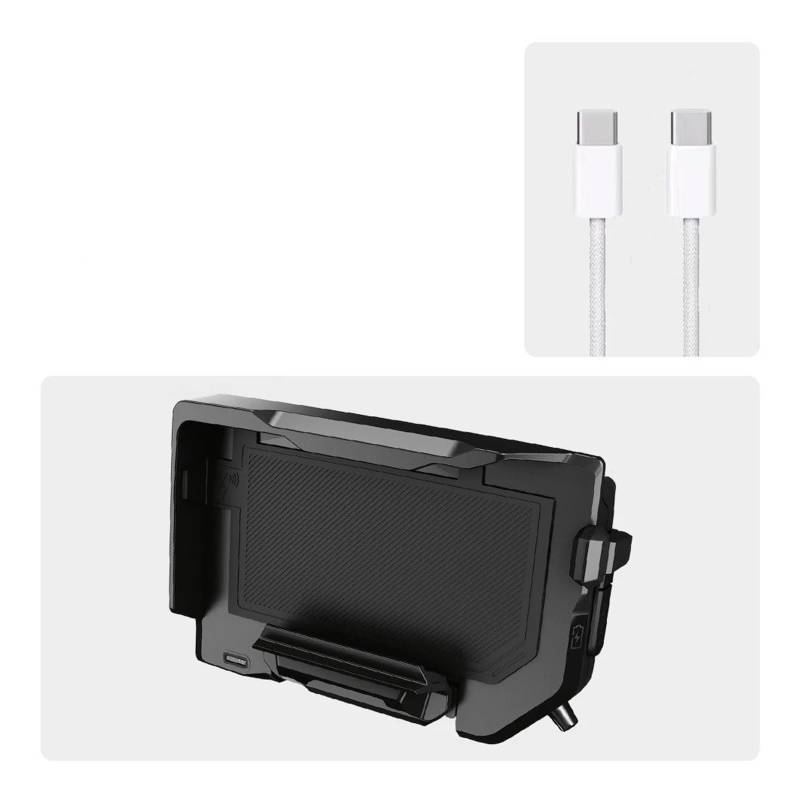 Für R1300GS R1250GS R1200GS ADV F850GS F750GS F700GS F800GS Motorrad Drahtlose Lade GPS Telefon Halter Navigation Halterung Handyhalterung Motorrad(Wireless- White Line) von Wnfmjqe