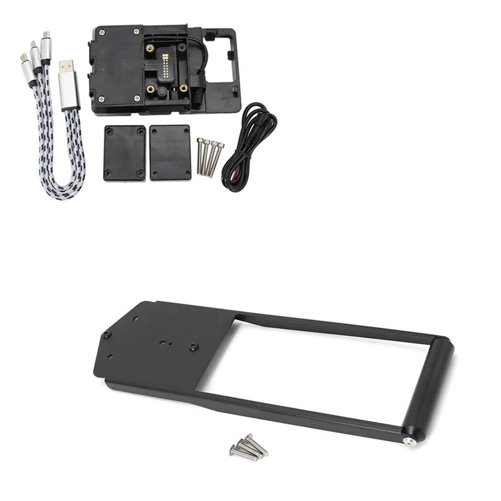 Für Tracer 900 Tracer 9 GT Tracer9gt 2021 2022 Motorrad GPS Telefon Navigation Halterung USB Ladegerät Halter Halterung Ständer Handyhalterung Motorrad(G) von Wnfmjqe