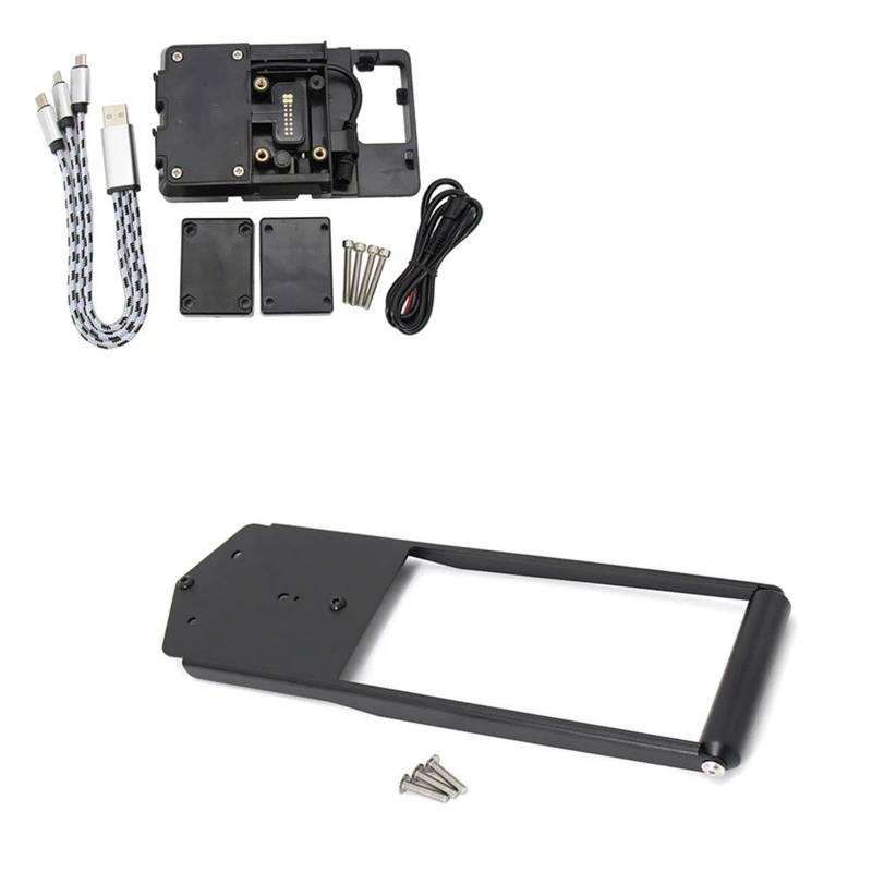 Für Tracer 900 Tracer 9 GT Tracer9gt 2021 2022 Motorrad GPS Telefon Navigation Halterung USB Ladegerät Halter Halterung Ständer Handyhalterung Motorrad(G) von Wnfmjqe