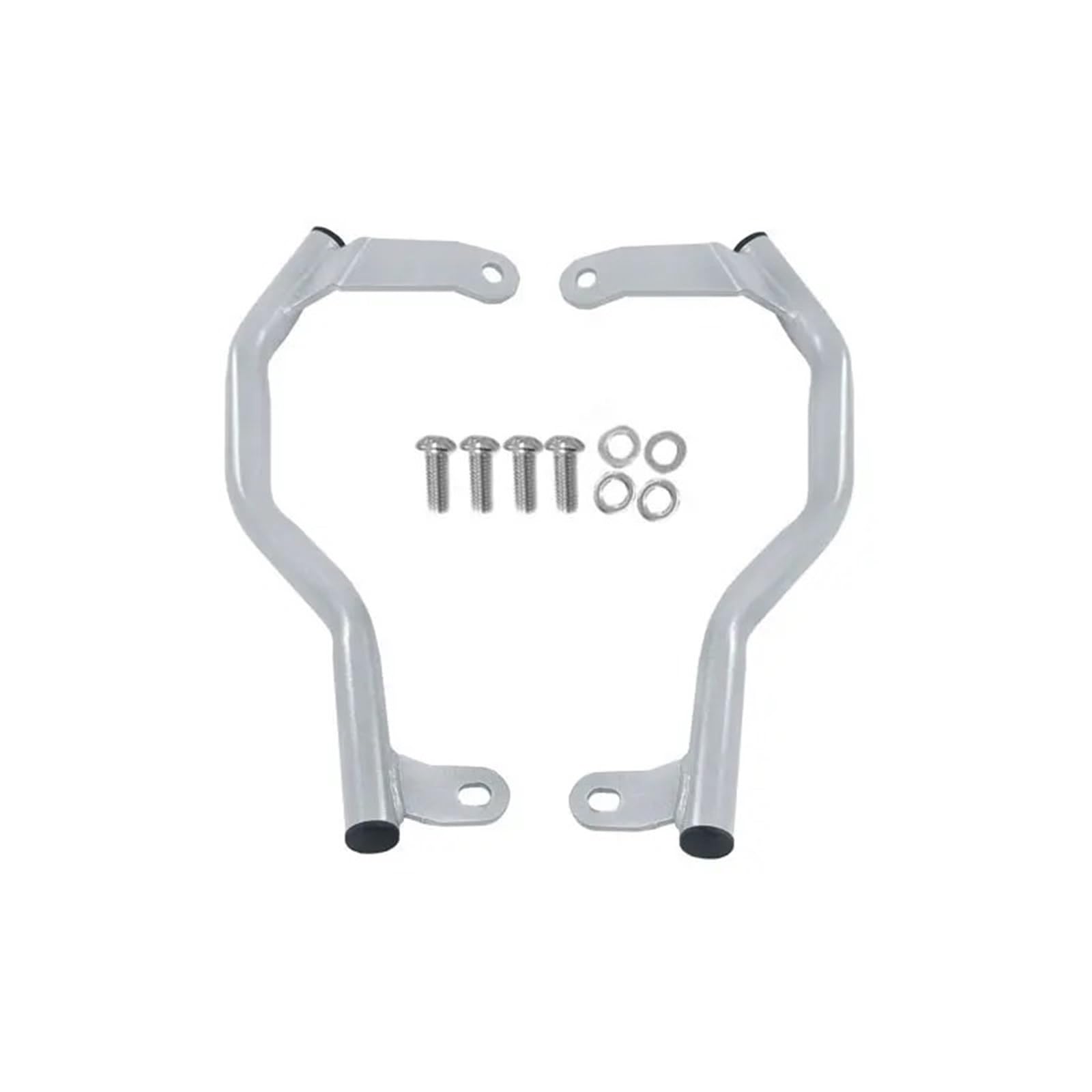 Motorrad-Heckgepäckträger Motorrad Gepäck Rack Hinten Armlehne Passagier Rear Seat Haltegriff Griffe Sitz Kit Für CFMOTO 450MT 450 MT(Silber) von Wnfmjqe