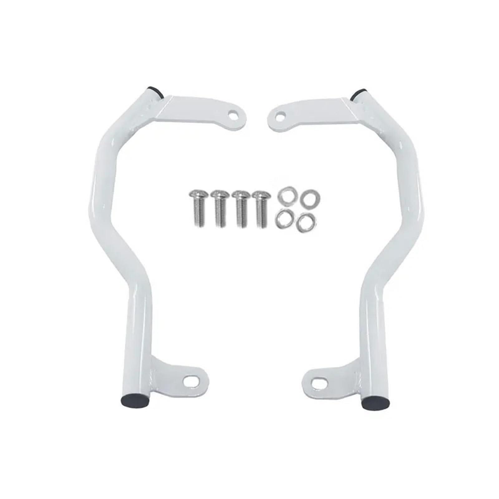 Motorrad-Heckgepäckträger Motorrad Gepäck Rack Hinten Armlehne Passagier Rear Seat Haltegriff Griffe Sitz Kit Für CFMOTO 450MT 450 MT(Weiß) von Wnfmjqe