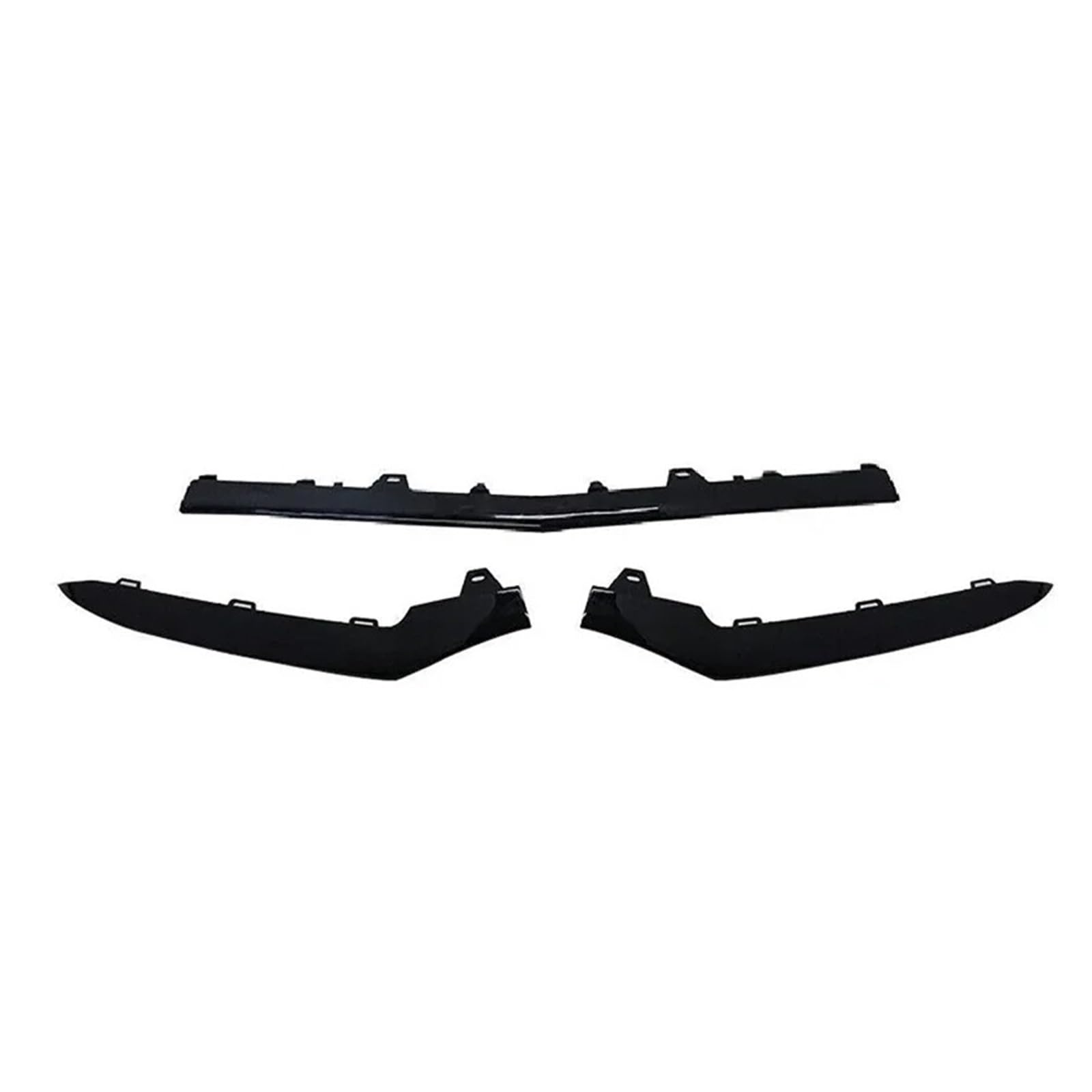 Stoßstange vorne 3 Teil/Satz Für Benz W212 E200 E250 E300 E350 2014 2015 2016 (Sport Molle) Auto Vorren Stoßfänger Lip Spoiler Splitter Autoteile Frontspoiler(Schwarz) von Wnfmjqe