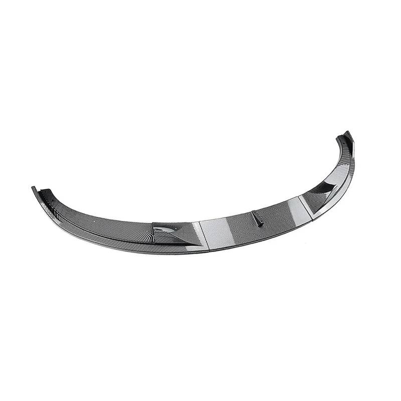 Stoßstange vorne Auto Frontstoßstange Lip Splitter Diffusor Spoiler Glänzend Schwarz Carbon Fiber Style Body Kit Für E60 E61 Für M5 2005 2006 2007 2008 2009 2010 Autoteile Frontspoiler(Kohlefaser-Stil von Wnfmjqe