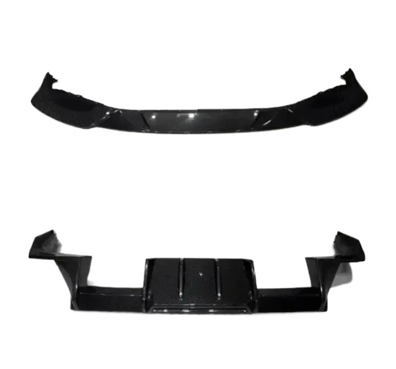 Stoßstange vorne Echtes Trockenes Carbon Stoßfänger Vorne Lippe Heckdiffusor Spoiler Seitenschweller R44 Ganzkörper-Kit Für G87 Für M2 2023 2024 Autoteile Frontspoiler(Body kit A) von Wnfmjqe