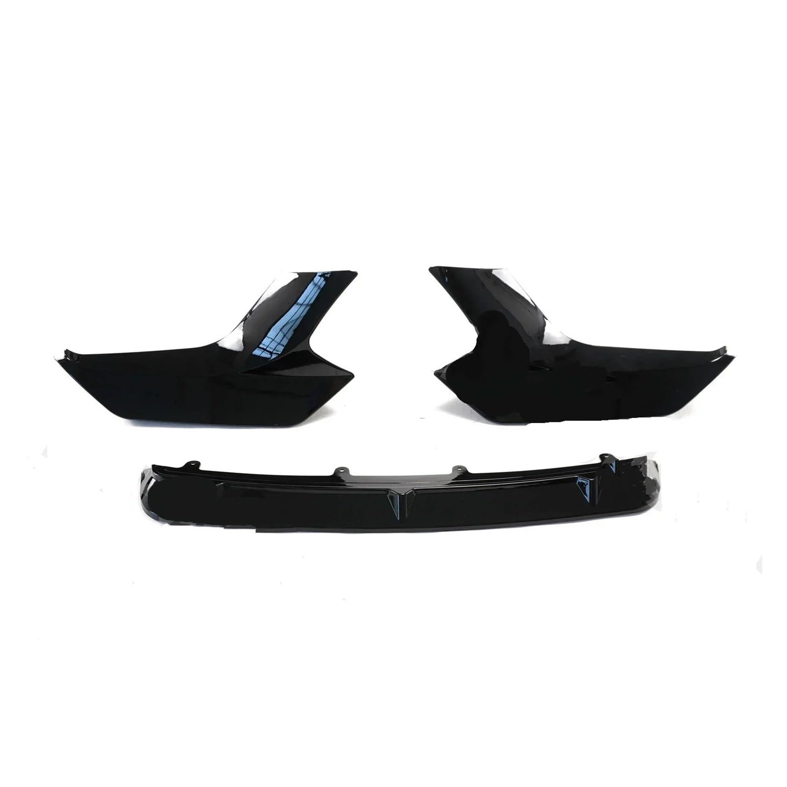 Stoßstange vorne Frontschürze Lip Autozubehör Spoiler Splitter Body Kit Glänzend Schwarz Für F87 Für M2 Competition 2016 2017 2018 2019 2020 Autoteile Frontspoiler(Glossy Black) von Wnfmjqe